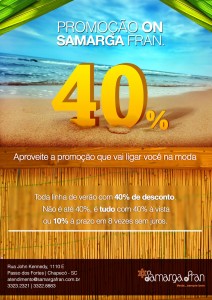 Promoção ON 40%